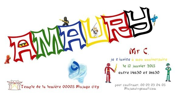 invitation 9 ans Amaury