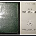 Les misérables, <b>Bibliothèque</b> de la Pléiade - Victor Hugo.