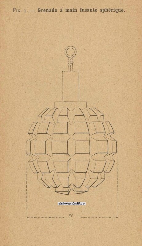 grenade à main fusante allemande sphérique