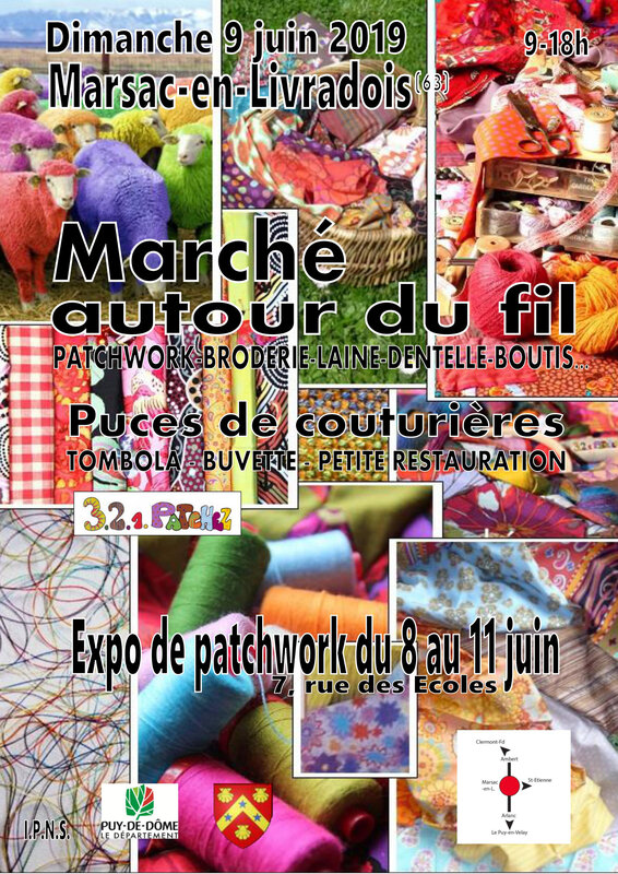 Affiche Marché autour du Fil à Marsac en Livradois le 9 juin 2019