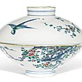 A doucai <b>bowl</b> <b>and</b> <b>cover</b>, mark <b>and</b> period of Yongzheng (1723-1735)