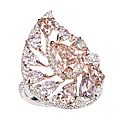 <b>Bogh</b>-<b>Art</b> fancy intense orangey pink diamond ring.