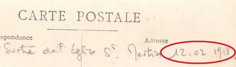 1918 02 11 CPhoto Masevaux Clemenceau sortant de l'église coll Liberic VR