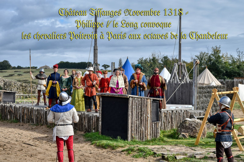 Novembre 1318 - Philippe V le Long convoque les chevaliers Poitevin à Paris aux octaves de la Chandeleur
