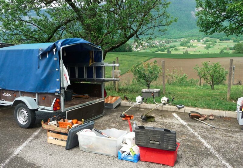 Les matos pour la journeé