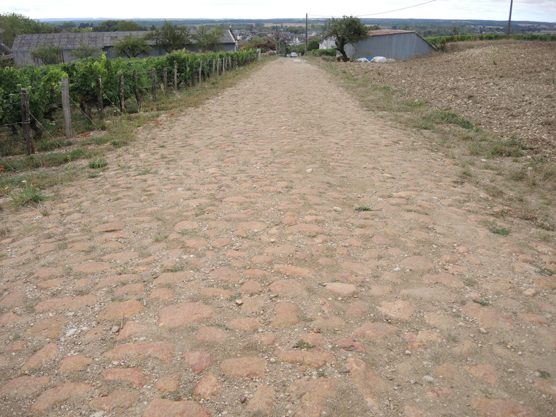 Pouilly-sur-Loire, de Loire en vignes, voie romaine
