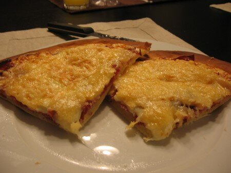 Flammekueche viande des grisons / vieux pané recettes plats Tarte flambée ou flammekueche