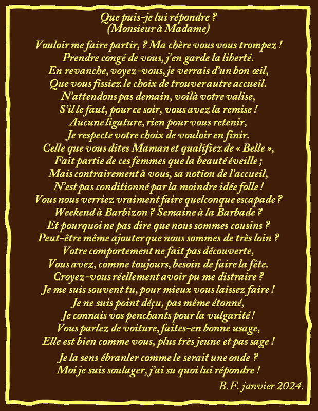Que puis-je lui répondre p44 L3 m46