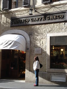 Café Greco extérieur