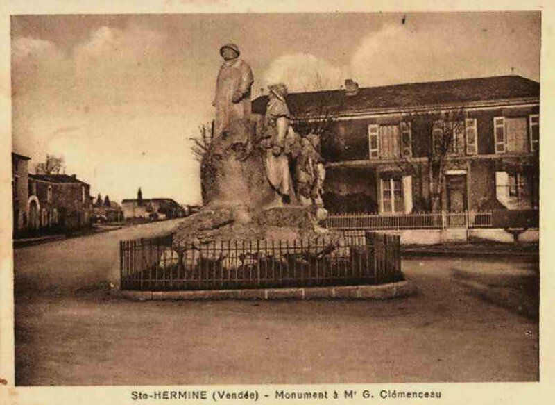Monument clemenceau St Hermine