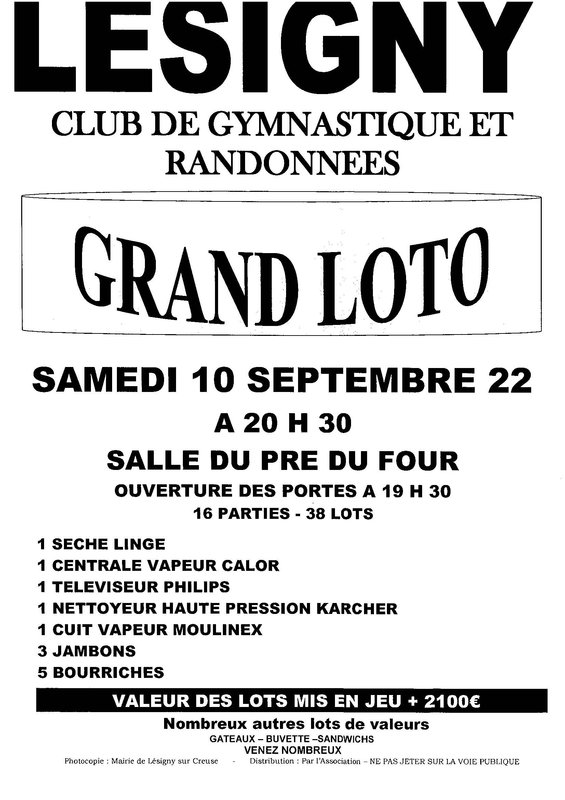 Affiche Loto