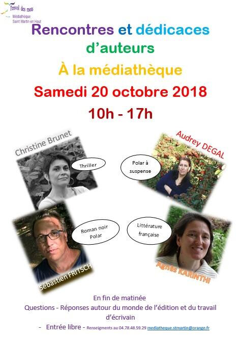Affiche Médiathèque St-Martin en Haut - 20 10 2018