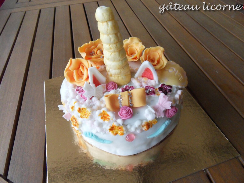 gâteau licorne