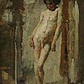 Nude Italian Boy, by Henry Scott <b>Tuke</b> (1881)