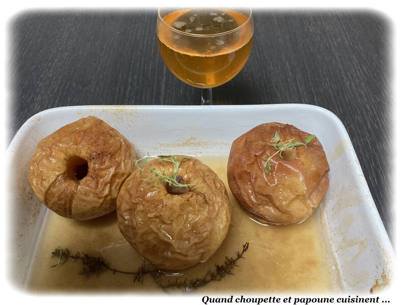 pomme cuite au miel et au gingembre-1