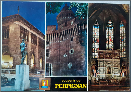 0 Perpignan 1246 - Loge de mer - Castillet - Cathédrale St Jean - Datée 1973