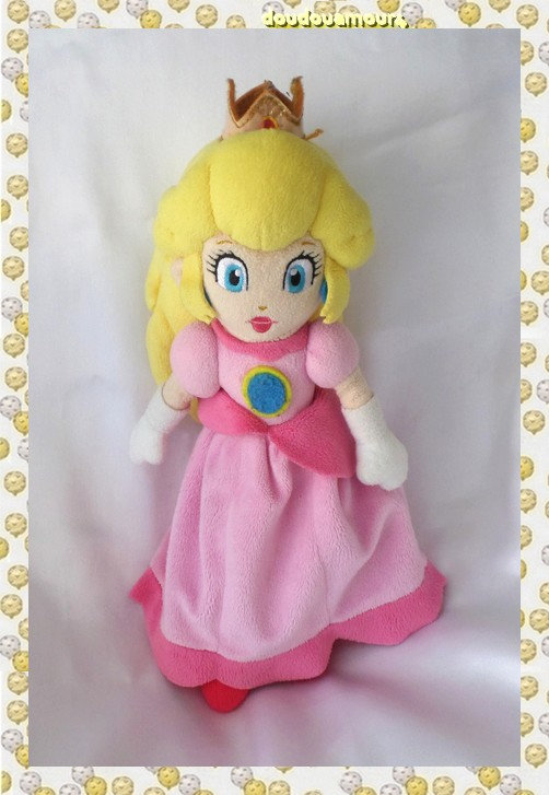 Peluche Princess Peach Super Mario Sanei 27 cm
