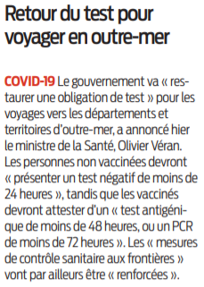 2021 11 26 SO Retour du test pour voyager en outre-mer