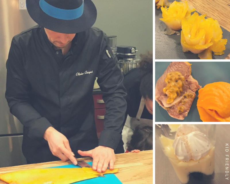 Le chef Olivier Chaput et les mets ©Kid Friendly
