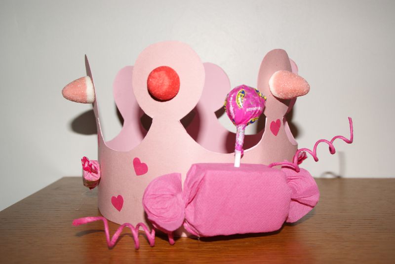 Couronne n°19 : Rose bonbon