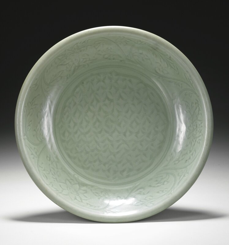 A 'Longquan' celadon dish, Ming dynasty, 15th century