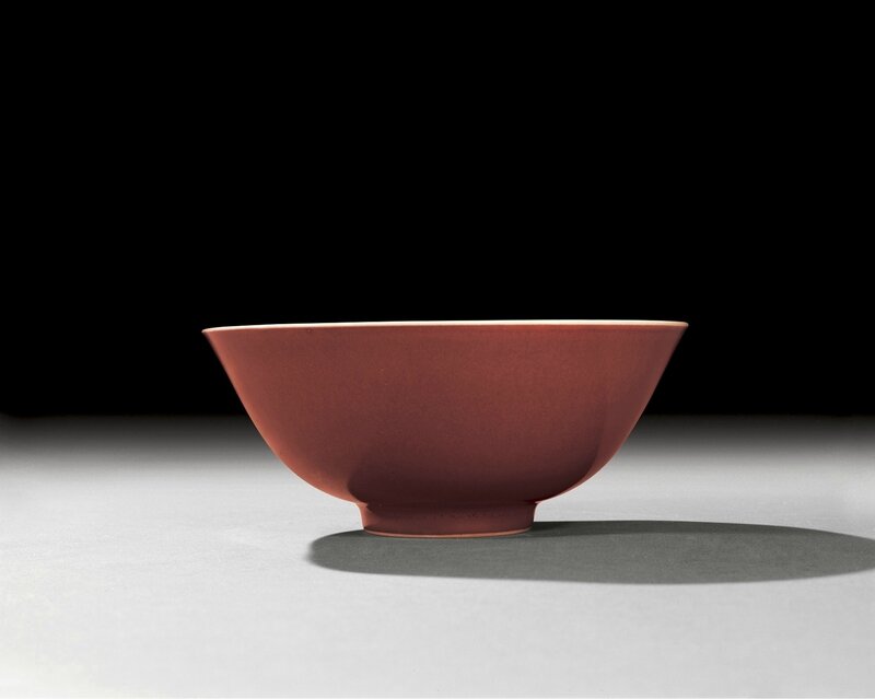A copper-red glazed bowl