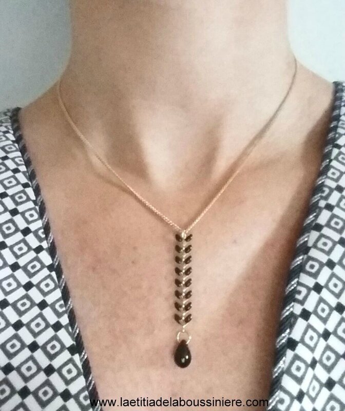 Collier Louise (doré et noir)