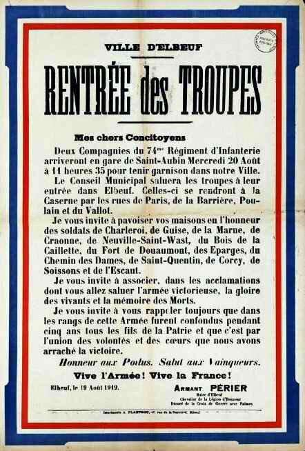 rentrée des troupes