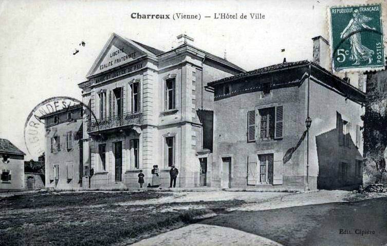 1917-01-24 Charroux mairie