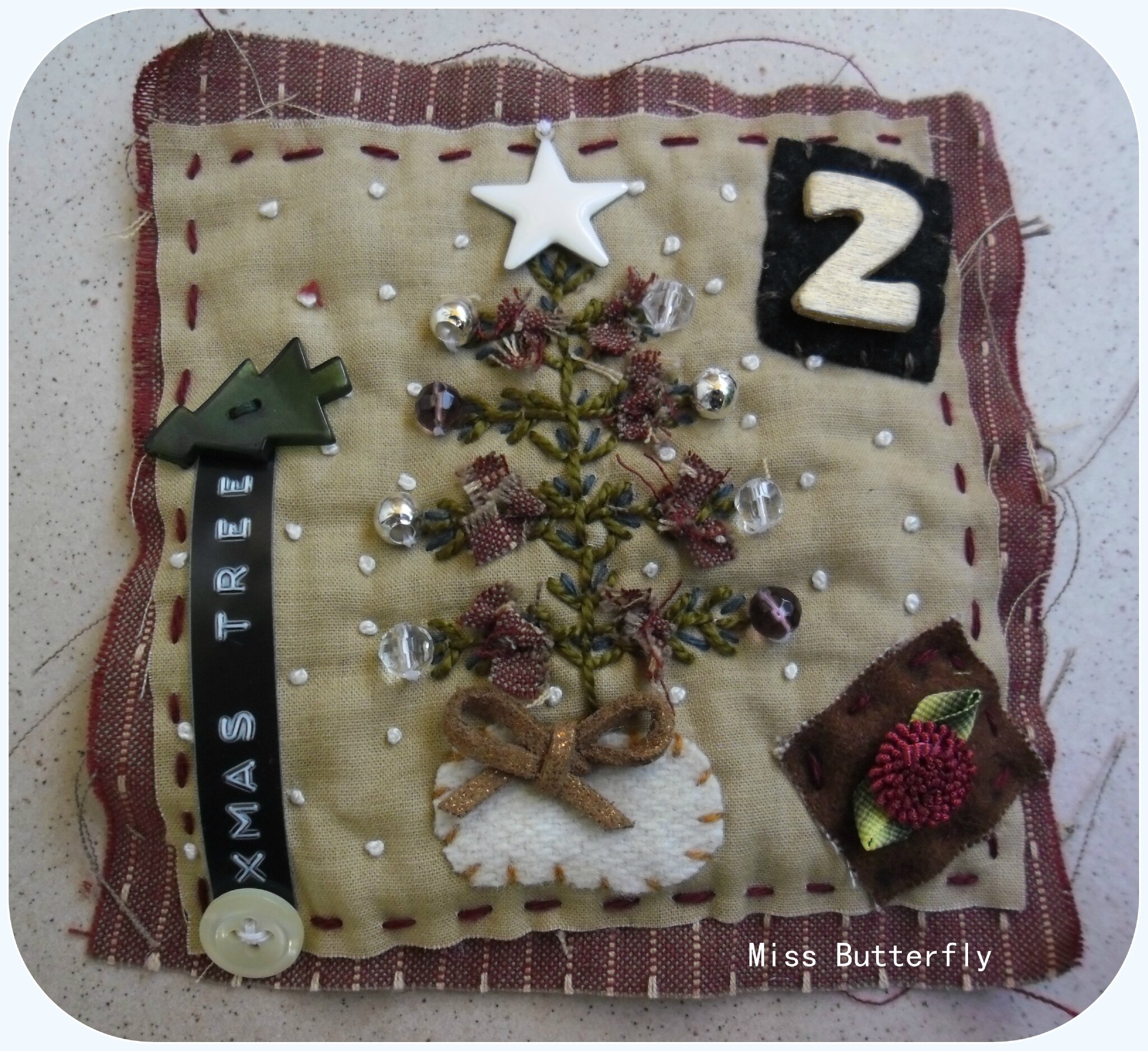 carré de noel quiltmania 2