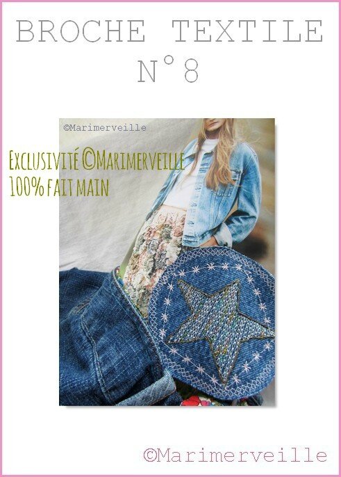 Broche textile 8 Marimerveille