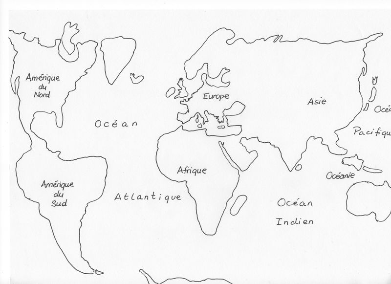  Dessin  D Une Carte Du Monde My blog