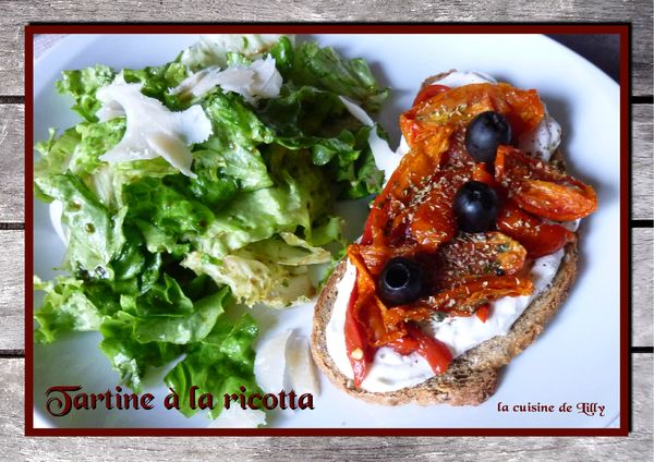 tartine à la ricotta