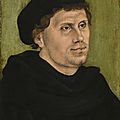 Lucas <b>Cranach</b> the Elder (Kronach 1472 - 1553 Weimar), Portrait of Martin Luther (1483-1546), 1517