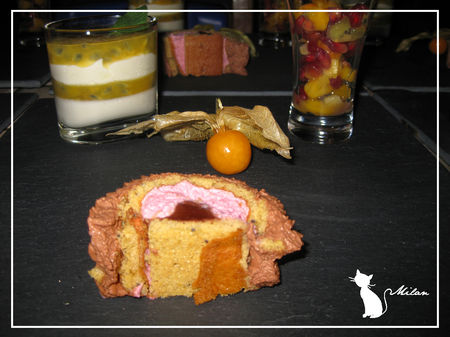 recettes de fetes Dessert de Noël : verrine mousse ivoire et gelée passion