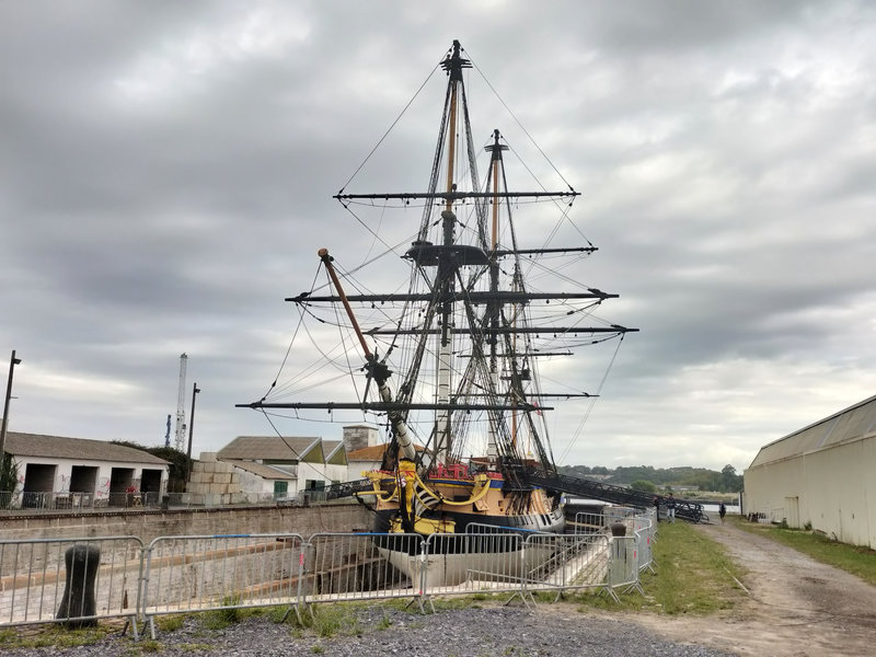 Bayonne, L'Hermione en cale sèche