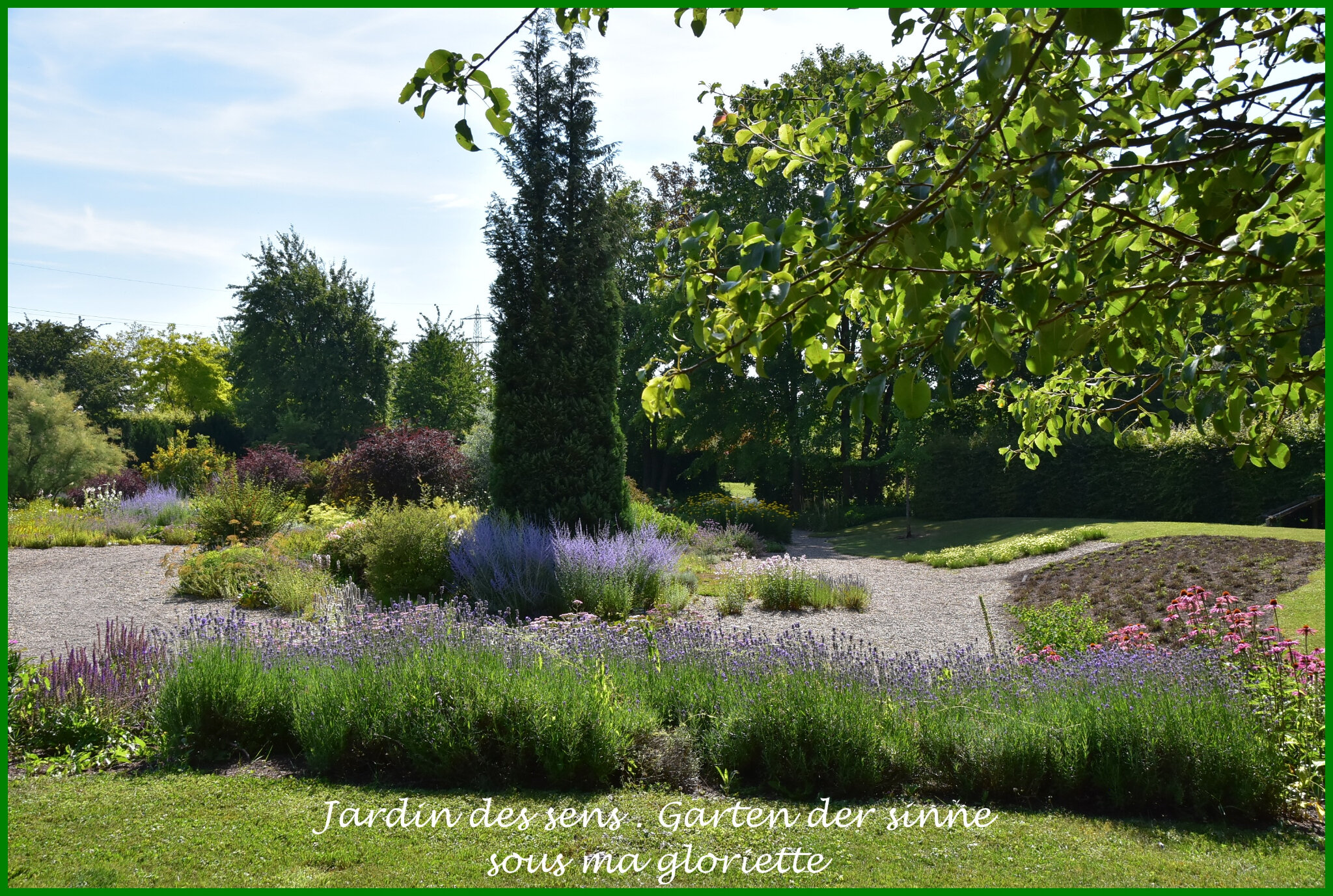 Jardin des sens à Merzig (Allemagne) Garten der Sinne sous ma gloriette