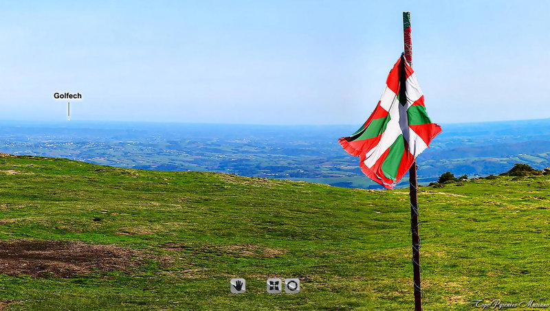 Mont Ursuya, panorama nord