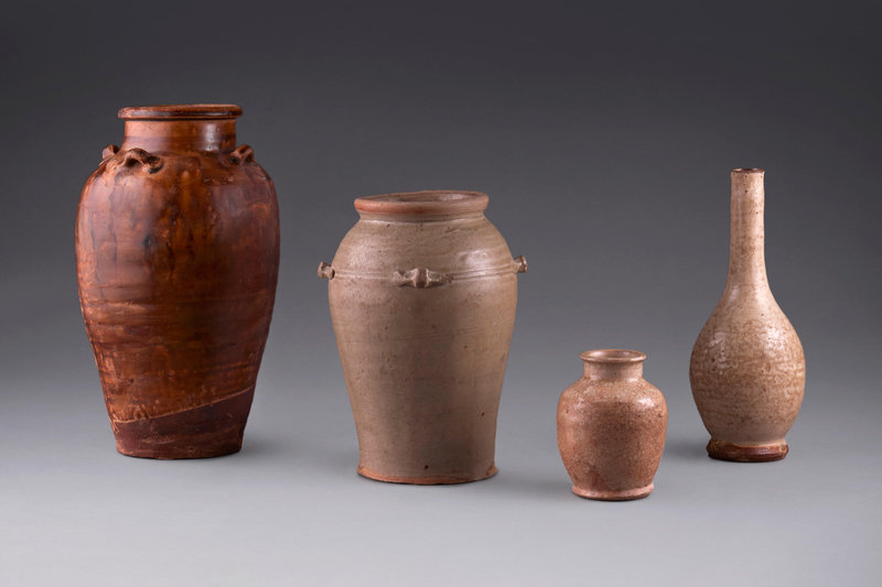 A group of four stoneware vases, Vietnam, 11th-15th century