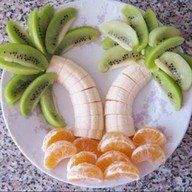 Palmiers en banane Kiwi Mandarine ou oranges