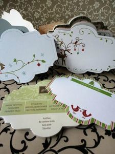 LOT DE 25 ETIQUETTES IMPRIMEES DESIGN SOUS LA NEIGE