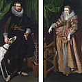 <b>Flemish</b> School, circa 1610. Portraits of Charles-Alexandre de Croÿ (1581 - 1624), Marquis d'Havré and Duc de Croÿ and his first 