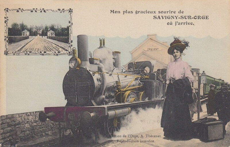 CPA Vignette Savigny sur Orge Gracieux sourire