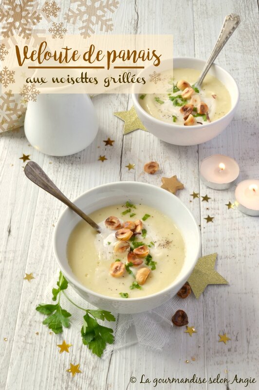 velouté panais aux noisettes grillées noël vegan