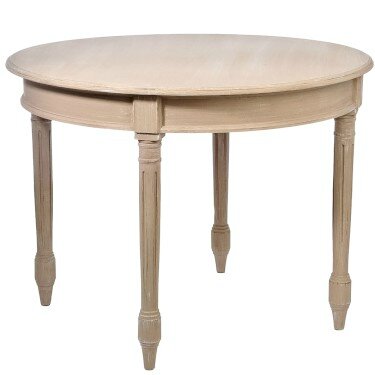 table bois ronde bois rustique