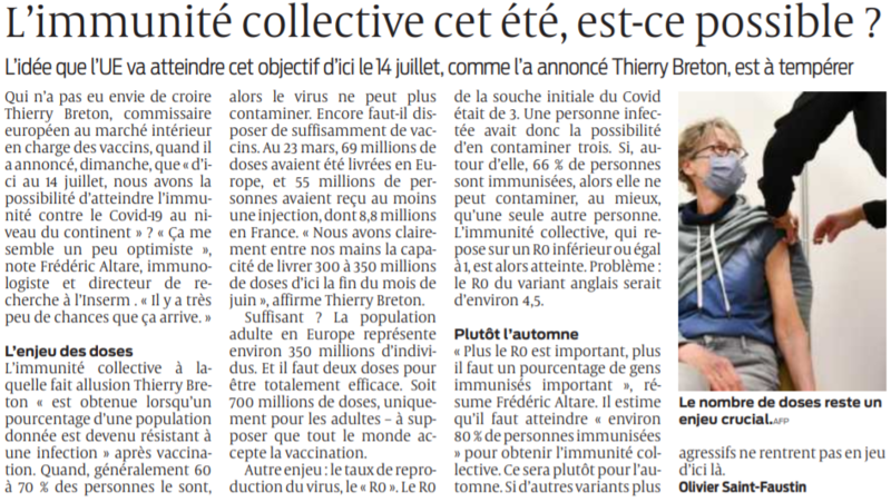 2021 03 24 SO L'immunité collective cet été est-ce possible