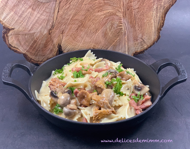 Farfalle à la forestière 2