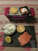 Raclette saumon cottage cheese