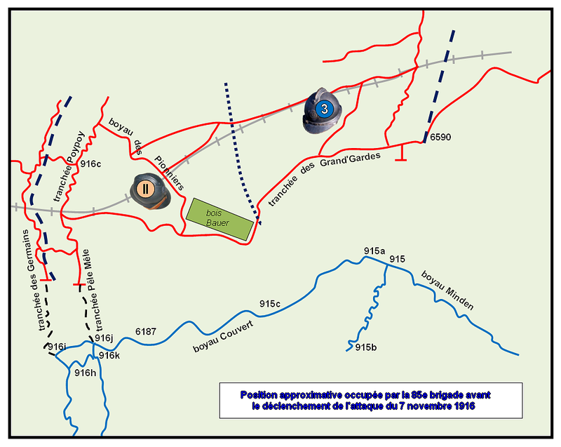 Carte 1 journée du 7 novembre 1916