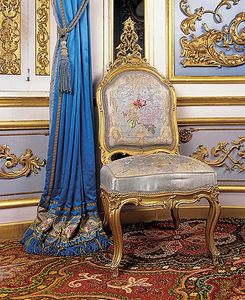 chaise cabinet bleul